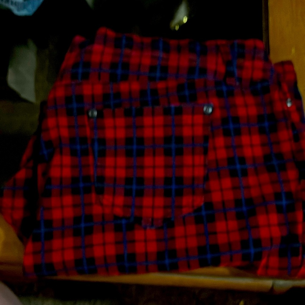 PLUS SIZE PLAID JEGGINS